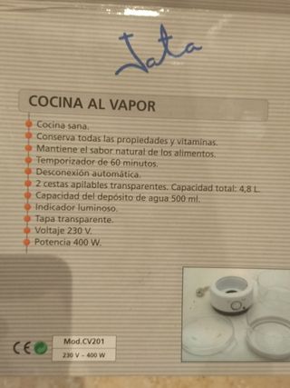 Cocina vapor 
