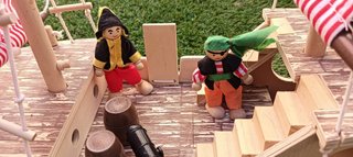 Barco pirata madera
