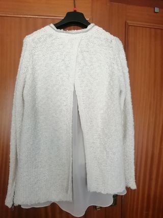 Cardigan Zara conforro de gasa por dentro a modo d