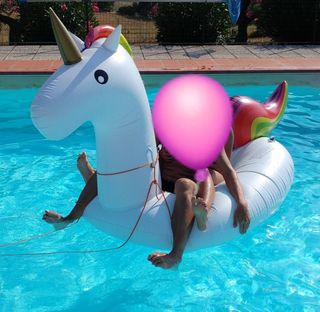 Gonfiabile unicorno gigante