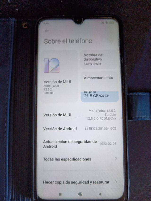 TELÉFONO MÓVIL XIAOMI REDMI NOTE 8