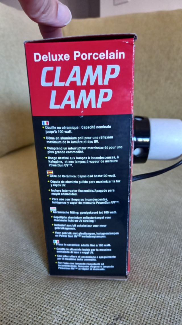 Lámpara luz para reptiles