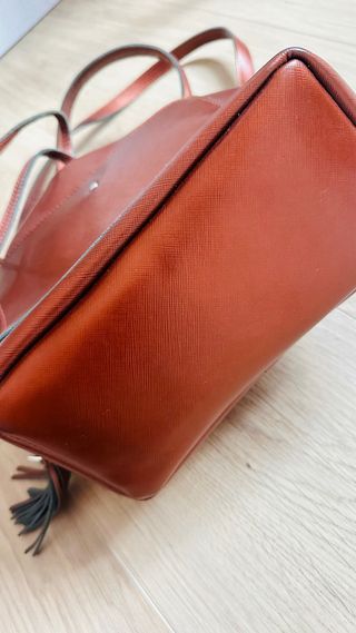 Bolso mujer de cuero saffiano