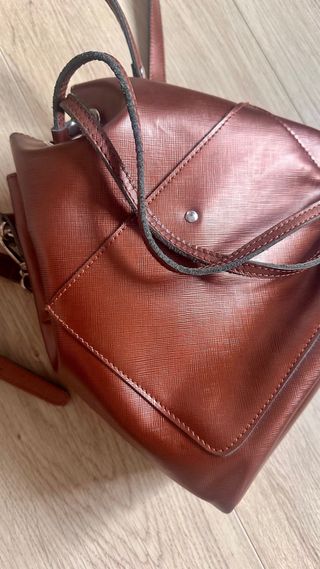 Bolso mujer de cuero saffiano
