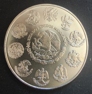 Moneda Libertad México 2007 Plata.