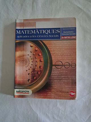 Libro 2 batxillerato matemáticas 