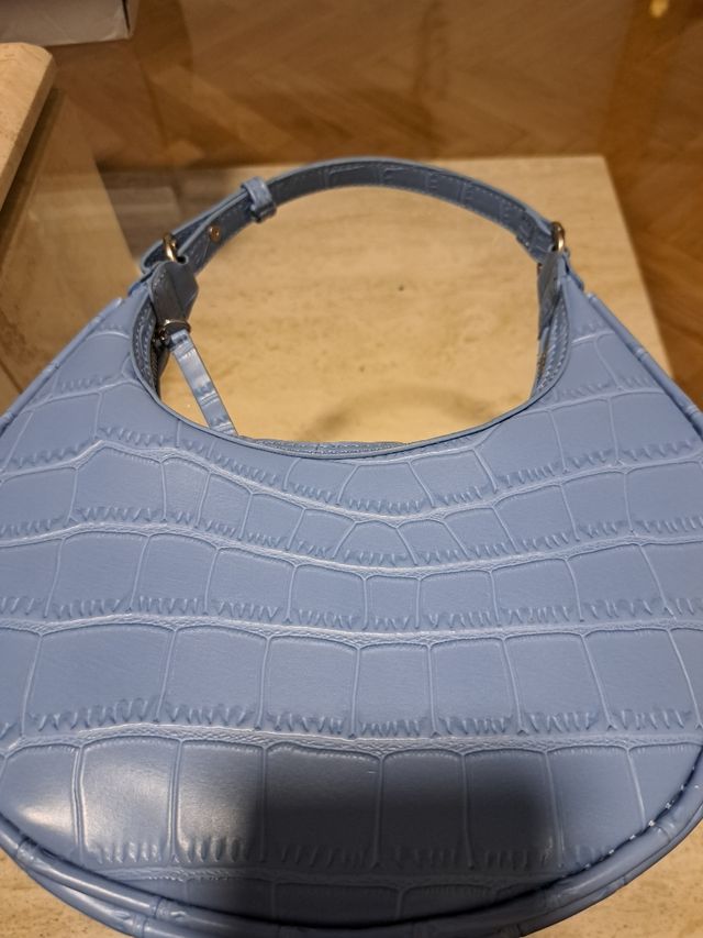 Bolso Azul Imitación Piel