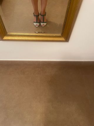 Sandalias tacón estilo vintage