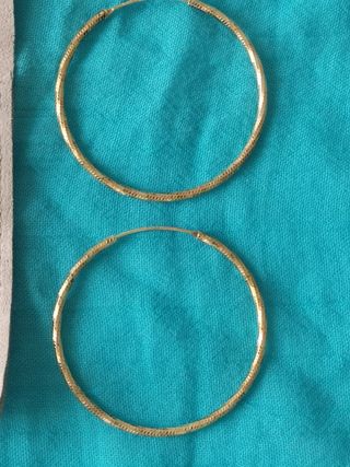 Pendientes aro oro