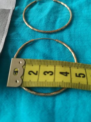 Pendientes aro oro