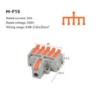 Conector Rápido de 32A 250V com 10 Unidades M2-2A