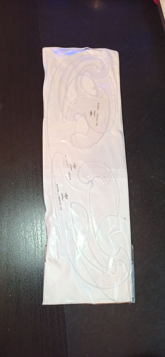 Set 3 plantillas curvas dibujo tecnico