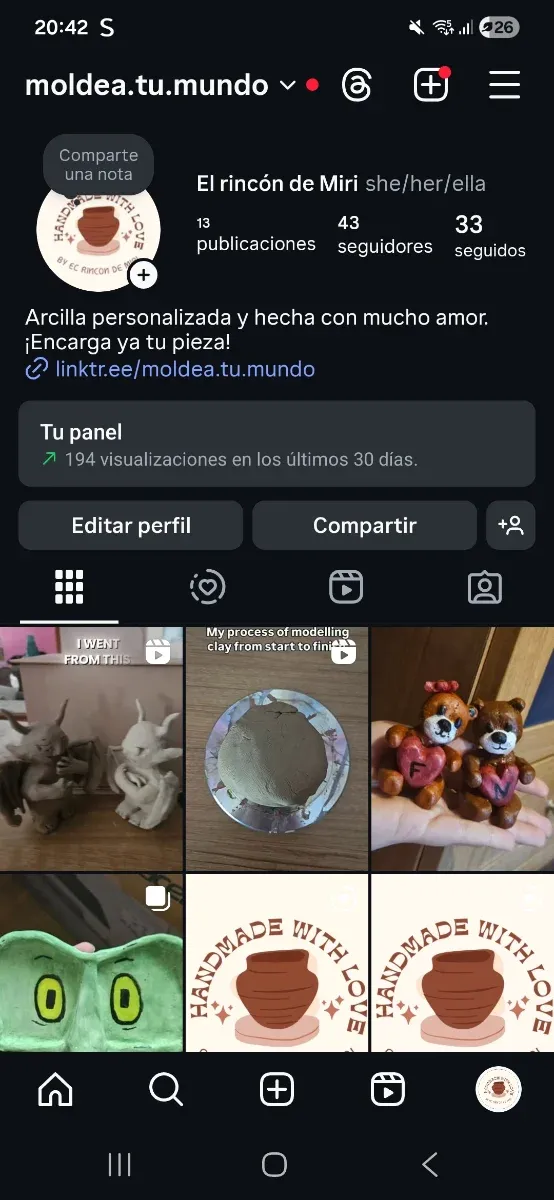 Piezas de arcilla personalizadas (LEER)