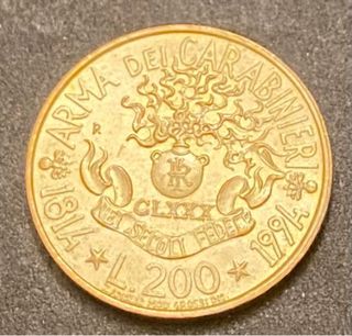 200 Lire Repubblica Italiana