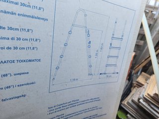 Escalera de seguridad para piscina 1.30m