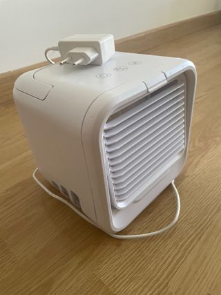 Ventilador humidificador de mesa portatil