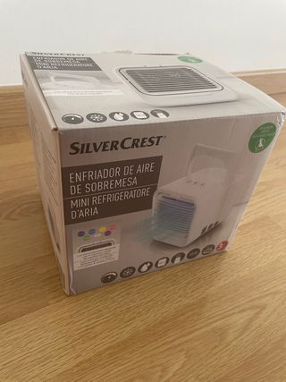 Ventilador humidificador de mesa portatil