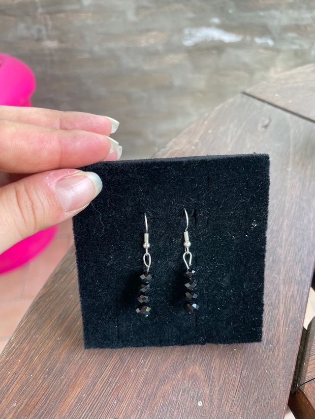 Orecchini perle nere