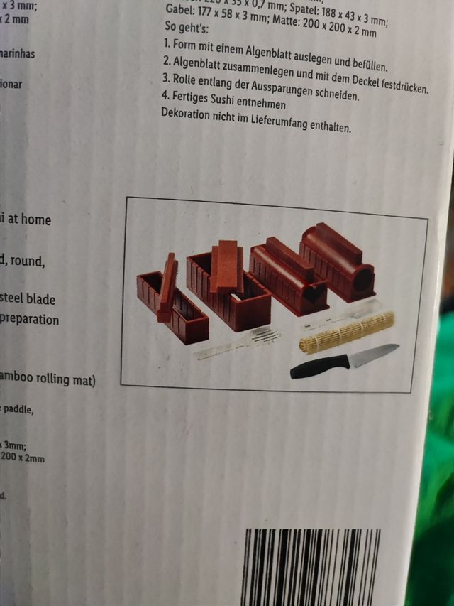 Kit para hacer sushi