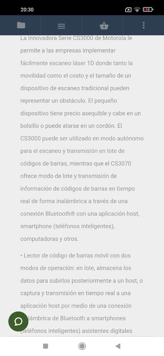 Leitor de código de barras e QR