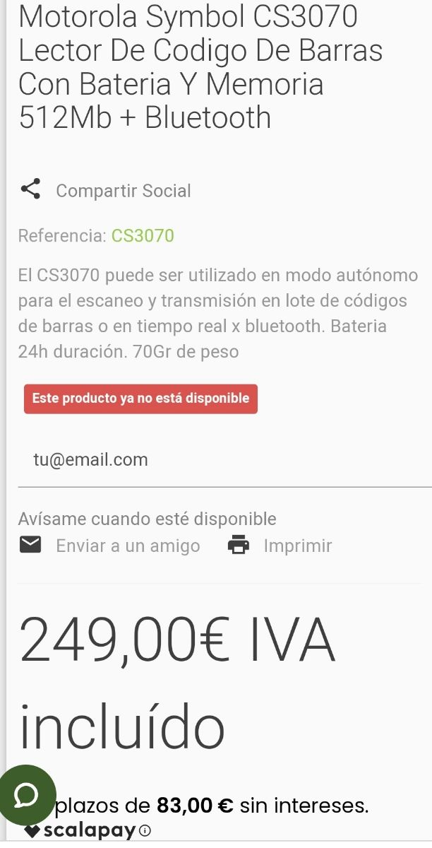 Leitor de código de barras e QR