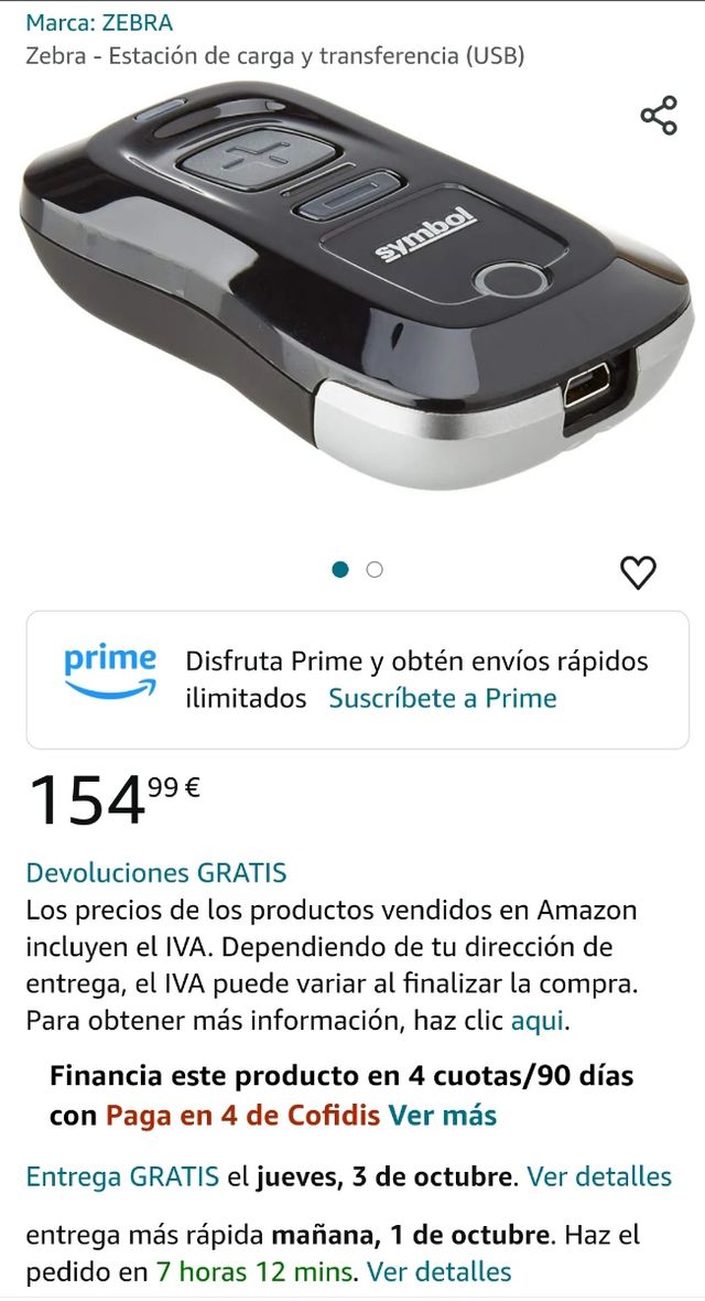 Leitor de código de barras e QR