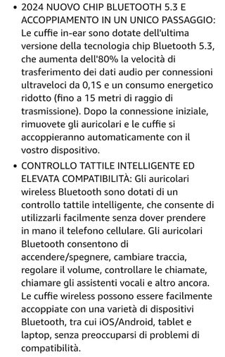 Vendo cuffie auricolari nuove.