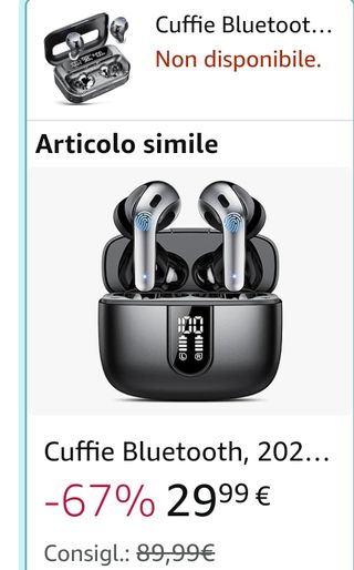 Vendo cuffie auricolari nuove.