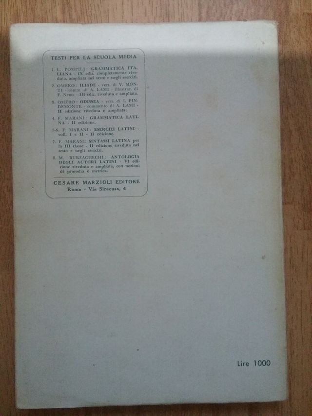 Libro "Grammatica dellla lingua italiana"