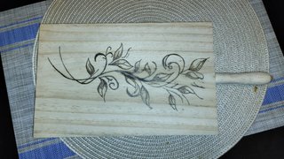 Tabla pirograbado