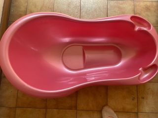 Bañera bebé rosa