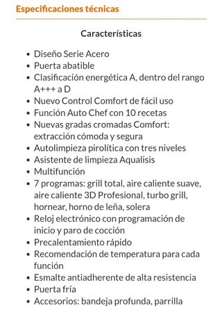 Horno Balay pirolítico 71L NUEVO sin abrir