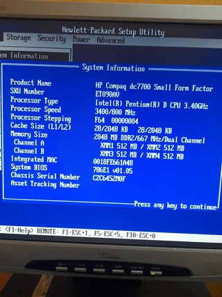 HP ordenador Sobremesa