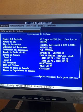HP ordenador Sobremesa