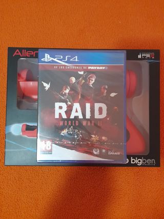 NUEVO.Juego PS4 Raid World War II + Alien gun 