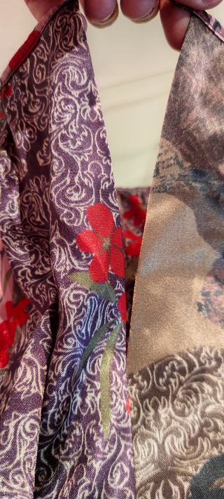 Camisa vaporosa estampada