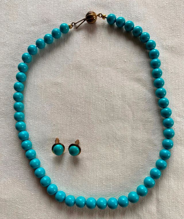 Girocollo + Orecchini Turchese