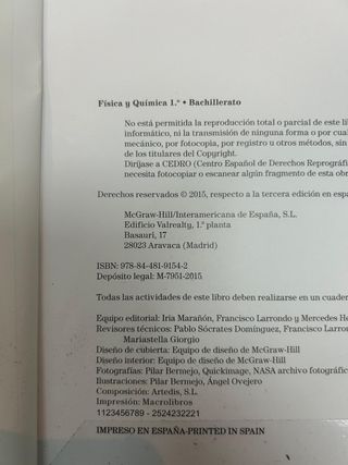 Física y Química 1°Bachillerato