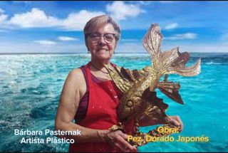 Escultura Pez Dorado Japonés