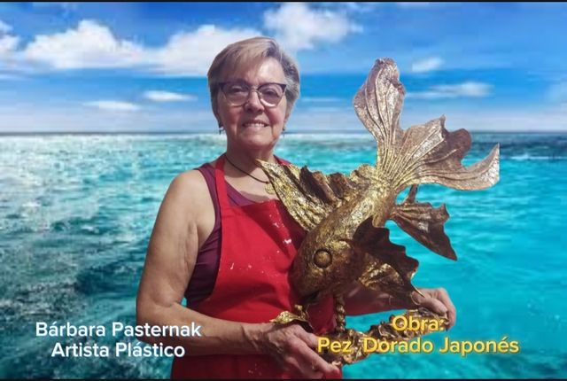 Escultura Pez Dorado Japonés