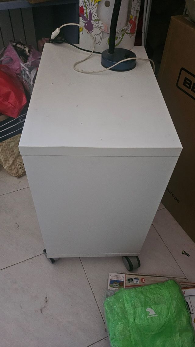 Escritorio Blanco com ruedas