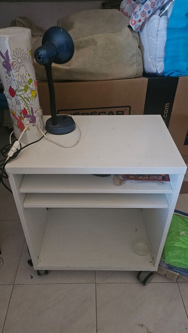 Escritorio Blanco com ruedas