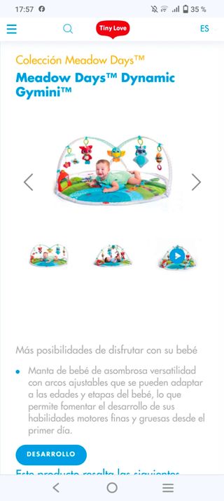 Gimnasio bebé marca Tiny Love