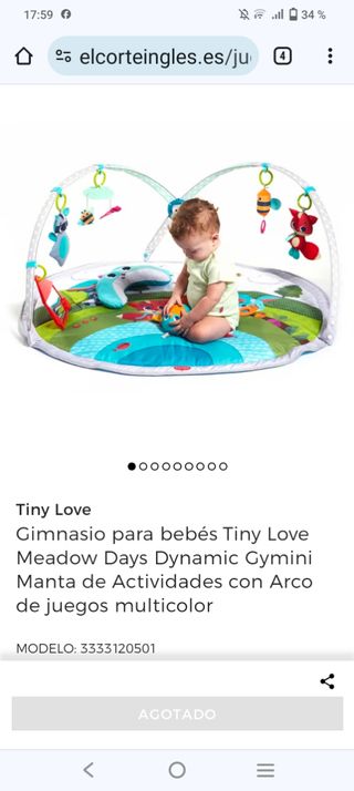 Gimnasio bebé marca Tiny Love
