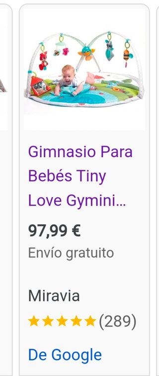 Gimnasio bebé marca Tiny Love