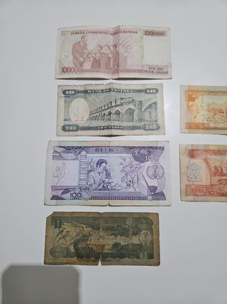 Billetes antiguos