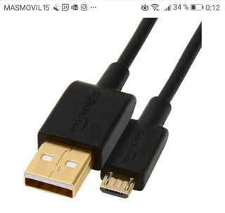 Cable USB-A 2.0 macho a micro USB