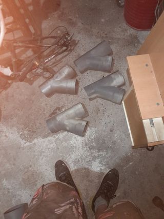 Tubo y griega en p.v.c. y de 11/12de dia