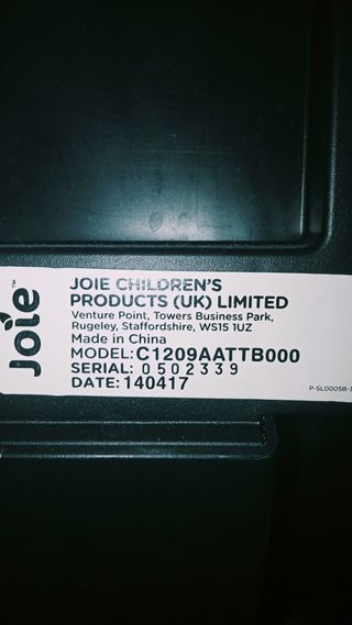 Silla de auto Joie C 1209 De 9 a 36 kilos 36