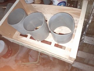 3 empalmes d pvc y de 17.5altox 16 diam.